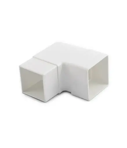 [PFD.CAN.0004] Canal Codo bajante 90° PVC p/canal agua lluvia (unidad)