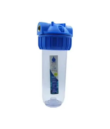 [PFF.CARC.0005] Filtro Carcasa transparente 10"L x 2 1/2"D/ S-1/2" rosca HYDROFIL