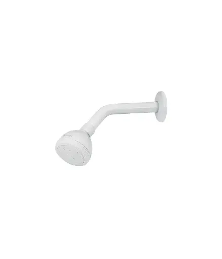 [PFG.DUC.0028] Ducha Plastica 1/2 blanca c/brazo