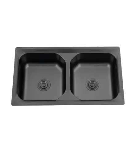 [PFG.FREG.0031] Lavadero freg Doble 85X50Cmx0,6Mm Negro LUXE (YTHD8550C)