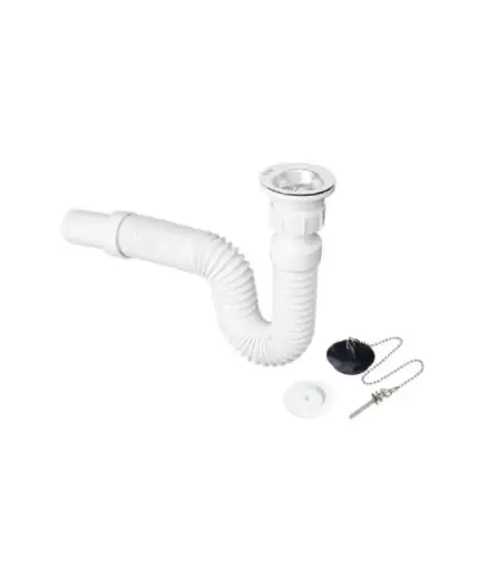 [PFG.SIF.0037] Sifon lavaplato 1 1/2" c/rejilla  ACORDEON CARDINAL 4G31274