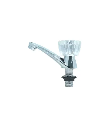 [PFG.VAL.0130] Valvula de lavabo 1/2" pomo cromado Diamante RHIBAY (RB-703/RL50-3)