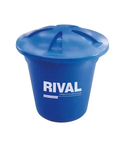 [PFT.API.0005] Tanque t/vaso plastico 500lt c/tapa (kit 1/2) RIVAL
