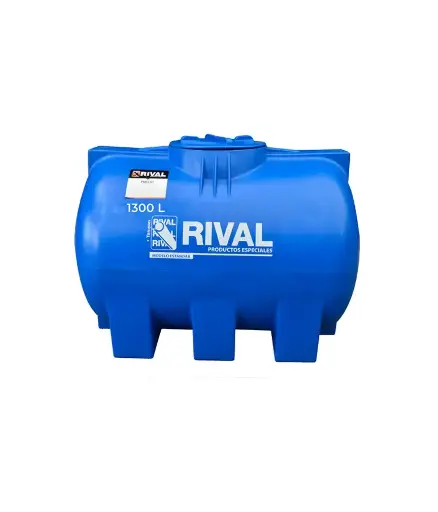 [PFT.CIL.0013] Tanque cilindrico plastico 1300 Lt c/kit 3/4 RIVAL