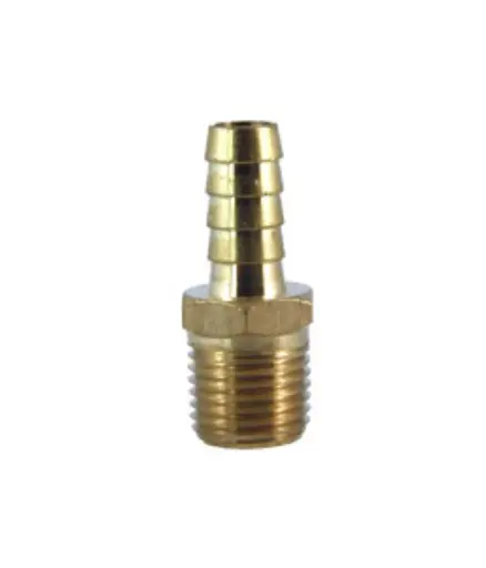 [TABR.NEP.0028] Neplo flex bronce 5/16" * 1/2" NPT