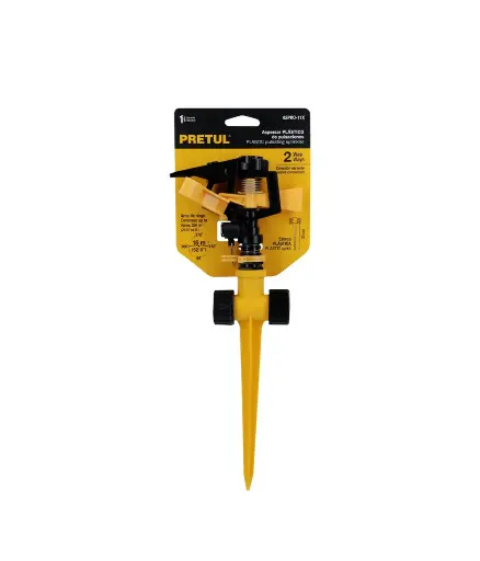 [TARI.ASP.0006] Aspersor  c/estaca plastica 1/2" TEAK GARDEN/PRETUL ASPRO-11X