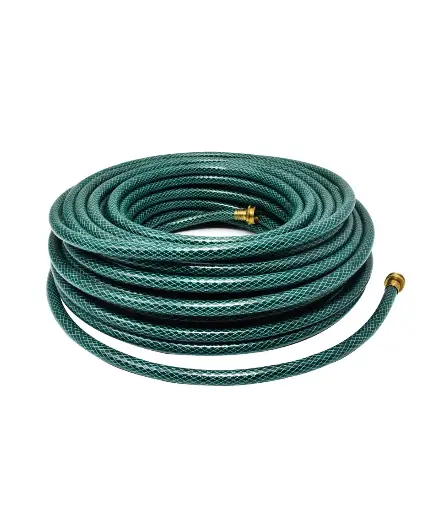 [PFM.JAR.0015] Manguera p/jardin VERDE/NEGRO economico 1/2" filo amarillo (metro) /rollo 100 metro