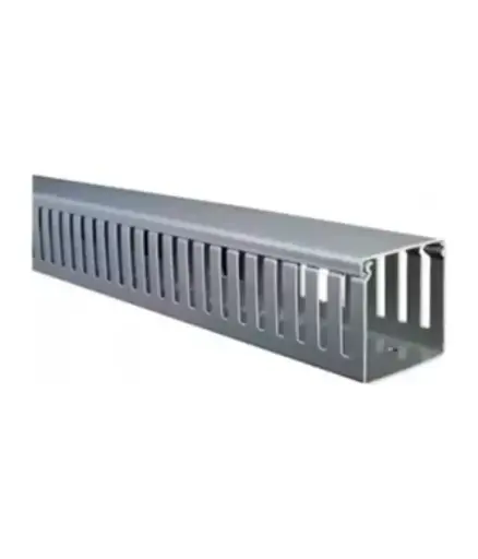 [EE.CAN.0025] Canaleta ranurada gris 60*60MM CSC (unidad)