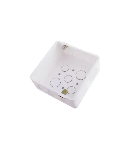 [EE.CCUA.0001] Caja cuadrada 4*4  BLANCA PLASTIGAMA