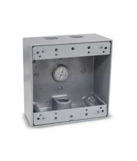 [EE.CCUA.0003] Caja cuadrada 4*4 p/interperie 1/2" (4salida) MAVIJU TGB50-4 metal