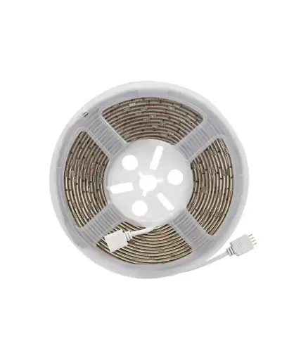 [EE.CILE.0001] Cinta LED 5mt 12V Blanco RHINO c/transf AC100-240v (rollo 5mt)
