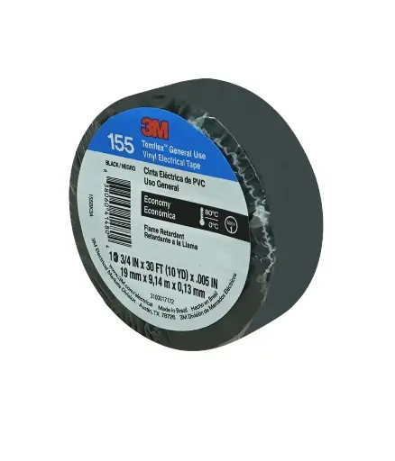 [EE.CINT.0002] Cinta aislante 10 yds 3M Temflex Negra