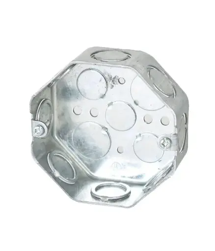 [EE.COCT.0003] caja octagonal aluminio p/conector 3/4 (5 salida) RUKO