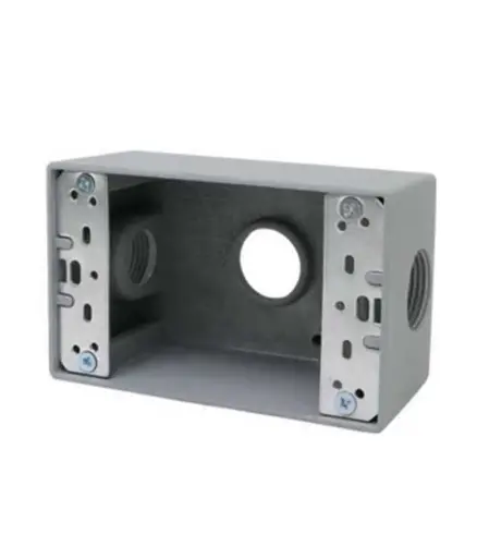 [EE.CREC.0003] Caja rectangular p/interperie 3/4" (3salida) MAVIJU FSB75-3 metal