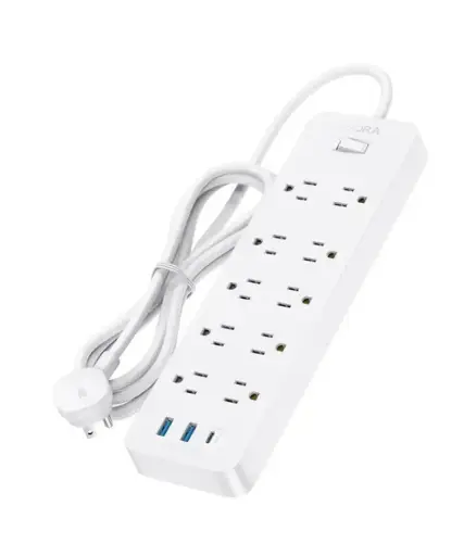 [EE.ECAR.0003] Estacion de carga 8 Enchufe 15A +2 USB 2.1A (00806)