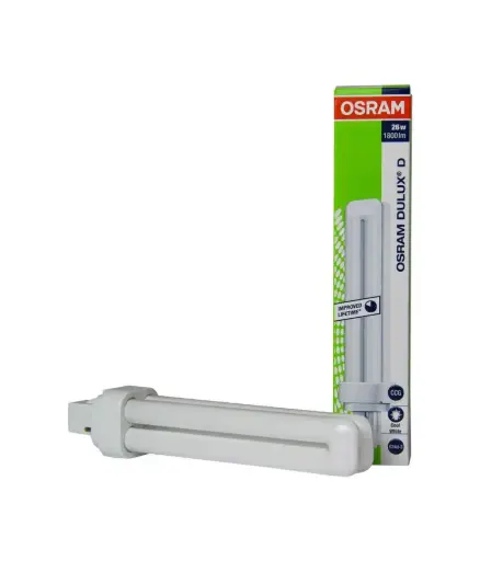 [EE.FOC.0008] Foco ahorrador 26w 2U OSRAM p/engrampe 2 PIN