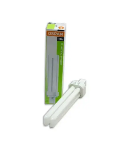 [EE.FOC.0009] Foco ahorrador 26w 2U OSRAM p/engrampe 4 PIN