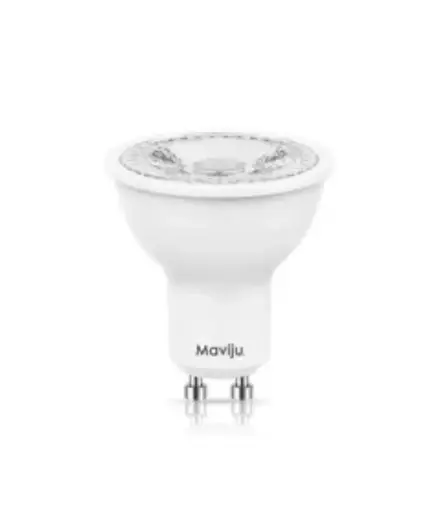 [EE.FOC.0036] Foco dicrohico LED 5w-100/240V 36° GU10 6500K MAVIJU luz blanca (IL070372)