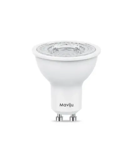 [EE.FOC.0043] Foco dicrohico LED 7w-110/240V 38° GU10 6500K MAVIJU luz blanca (IL070424)