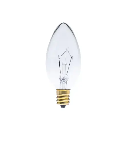 [EE.FOC.0155] Foco vela 15W E-12 110V Transparente PROW BULB