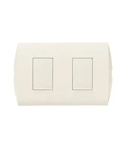 [EE.INT.0035] Interruptor doble ticino para empotrar Modus (AE2200EM)