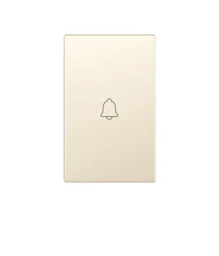 [EE.INT.0051] Interruptor pulsador timbre p/empotrar MAVIJU Champagne Optimus 10a 125/250V