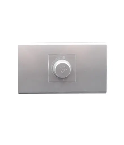 [EE.INT.0066] Interruptor regulador Dimmer 300w Plateado p/empotrar MAVIJU