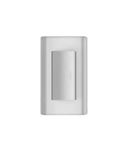 [EE.INT.0089] Interruptor simple I/O p/empotrar MAVIJU Plateado 16A 125/250V