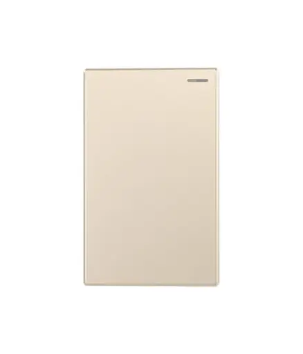 [EE.INT.0092] Interruptor simple p/emportrar c/luz piloto MAVIJU Champagne Optimus 10A 125/220V