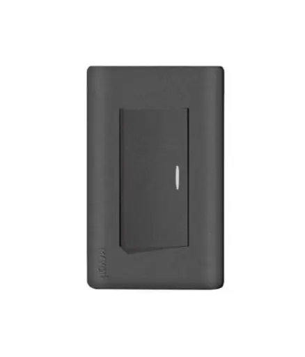 [EE.INT.0100] Interruptor simple p/empotrar MAVIJU Negro 10a 125/250v