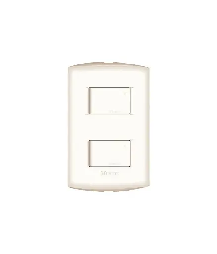 [EE.INT.0131] Interruptor Tres vias DOBLE p/empotrar Ticino AE2201EM