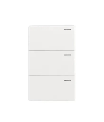 [EE.INT.0144] Interruptor triple p/empotrar MAVIJU blanco Optimus 10A 125V