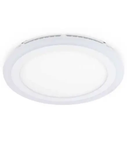 [EE.LLED.0004] Luz LED Doble ambie. Redon. 18+6w 110-240v luz Blanca/azul MAVIJU p/empotrar