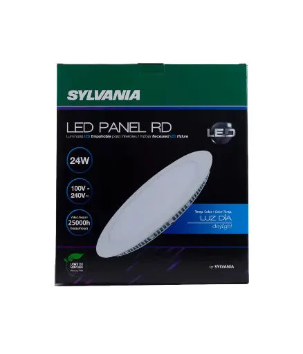 [EE.LLED.0026] Luz LED p/techo 24W 12" 100/240V 6500k redonda SYLVANIA p/empotrar