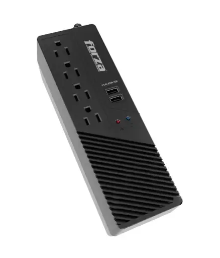 [EE.REGU.0001] Regulador de voltaje 1200VA 600W C/USB FRZ 4 servicios