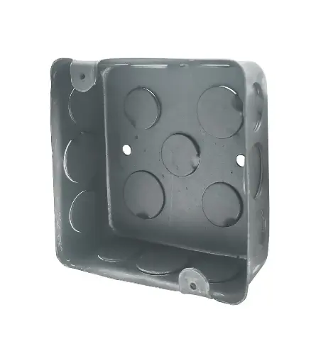 [EE.TAP.0012] Tapa caja cuadrada VISEL 4"x4" p/tomacorriente