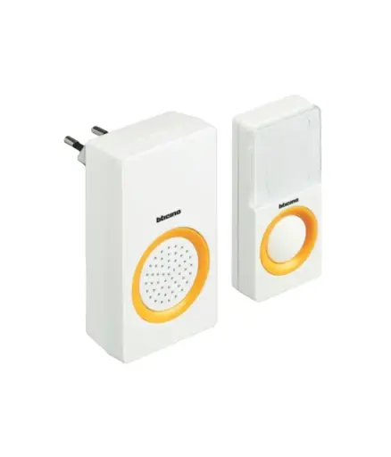 [EE.TIMB.0008] Timbre Inalambrico 36 melodias 50mtrs c/1pulsad. TICINO Essencial (393009)