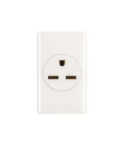 [EE.TOCO.0007] Tomacorriente chino 250V 30a  p/empotrar Blanco MAVIJU