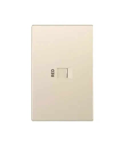 [EE.TODA,0003] Toma p/Datos RJ45 (1serv) p/empotrar Champagne Optimus MAVIJU CAT6