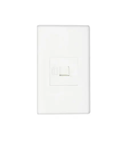 [EE.TOTE.0004] Toma p/Telefono coaxial (1serv) p/empotrar Marfil MAVIJU RJ11