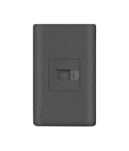 [EE.TOTE.0011] Toma p/Telefono RJ14 (1serv) p/empotrar Negro MAVIJU