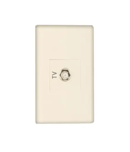 [EE.TOTV.0007] Toma p/TV coaxial (1serv) p/empotrar Marfil MAVIJU