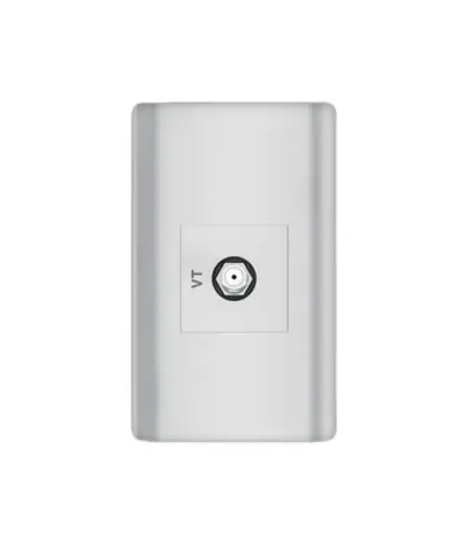 [EE.TOTV.0008] Toma p/TV coaxial (1serv) p/empotrar Plateado MAVIJU