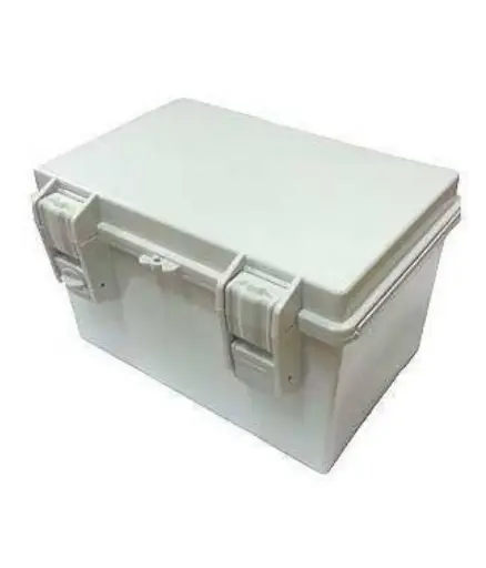 [EI.CAJ.0039] Caja tablero gris plastico H-B 80x60x28 c/plafon cierre metalico