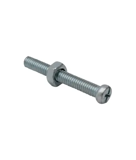 [FES.TOR.0017] Tornillo c/tuerca cab pan zinc 4 x 40mm