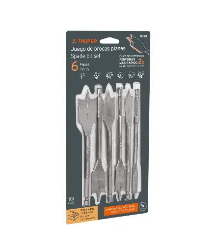 [FF.BRO.0147] Broca Juego de pala 6 piezas TRUPER J-BPT-6