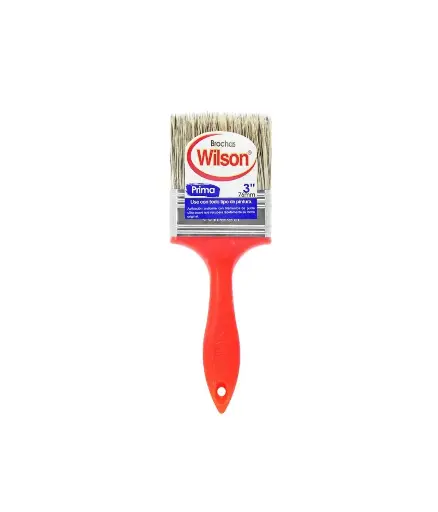 [FF.BROCH.0027] Brocha 3" M/Plastico naranja Prima Wilson
