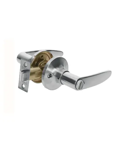 [FF.CERR.0016] Cerradura p/baño 366 Manija Cromo Mate GATO