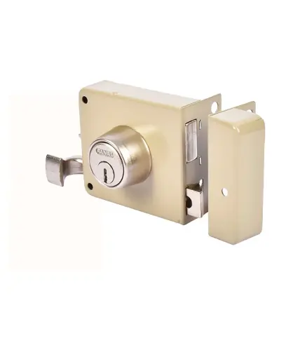 [FF.CERR.0042] Cerradura p/principal 60mm DER (777) sobrep. engrampe GATO