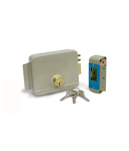[FF.CERR.0048] Cerradura p/principal Electrica DER/IZQ c/llave MAVIJU sobrep. (HE140002)